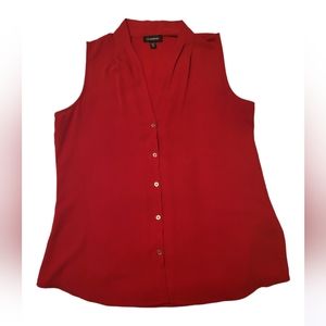 SLEEVELESS TOP | Le Chateau, Medium, Red